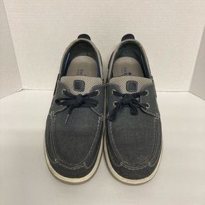 Mens Margaritaville canvas harpoon lace boat shoes size 13